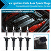 Hyundai Elantra, Kia Soul 4 x Ignition Coils & 4 x Spark Plugs (2011-2016)