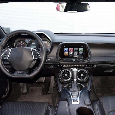 Chevrolet Camaro 16-22 34Pcs Soft Carbon Fiber Full Interior Kit Cover Trim