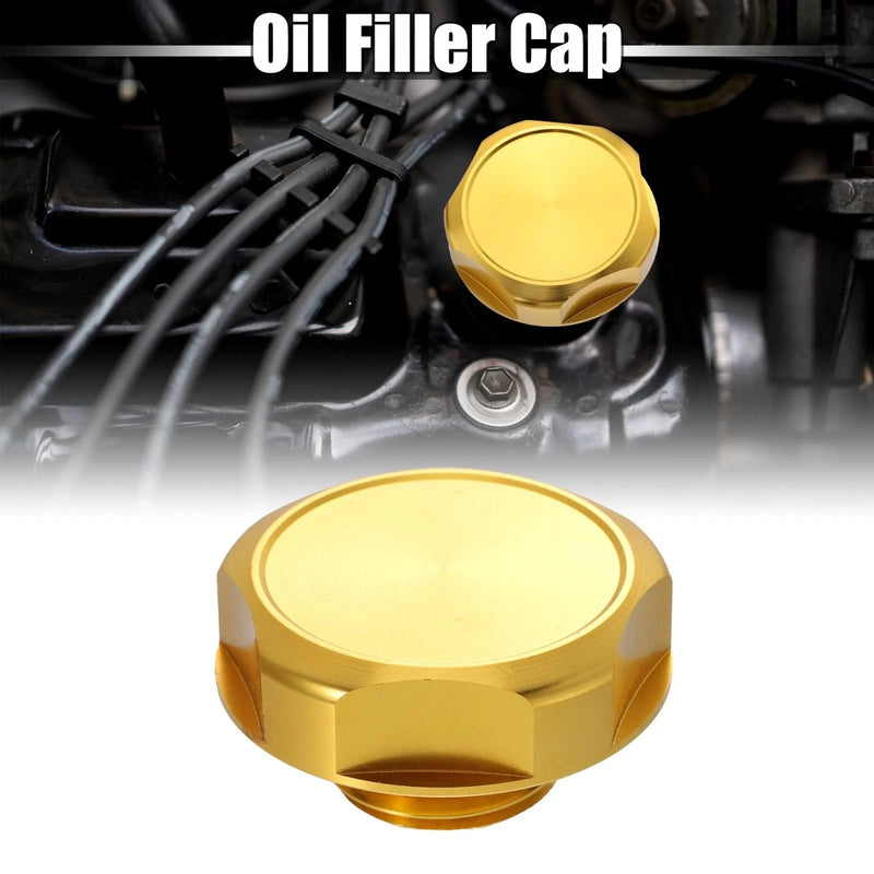 Nissan Gold Tone Aluminum Alloy Gas Engine Oil Filler Cap