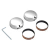 Harley Sportster Dyna Front Fork Stem Upper Nut Covers (2014-2020)
