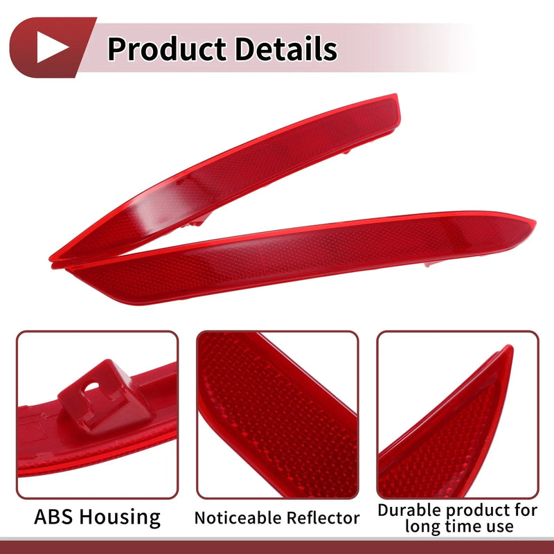 Honda Accord Rear Left Right Bumper Reflectors (2016-2017)