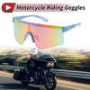 Goggles / Motorcycle Goggles Purple Lens Blue Red Frame Tri-acetel Cellulose PC