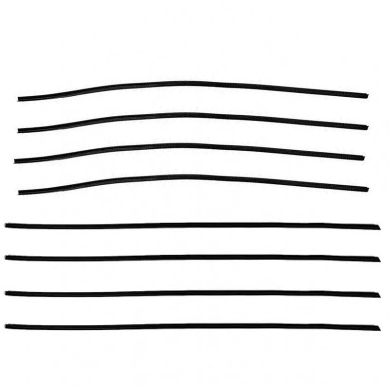Weatherstrip Door Belt Out-In Set 8 Fits Datsun Bluebird 510 4D Sedan 1967-72