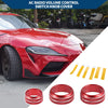 Toyota Supra AC Radio Volume Switch Knob Cover Ring 3 x (2018–2022)