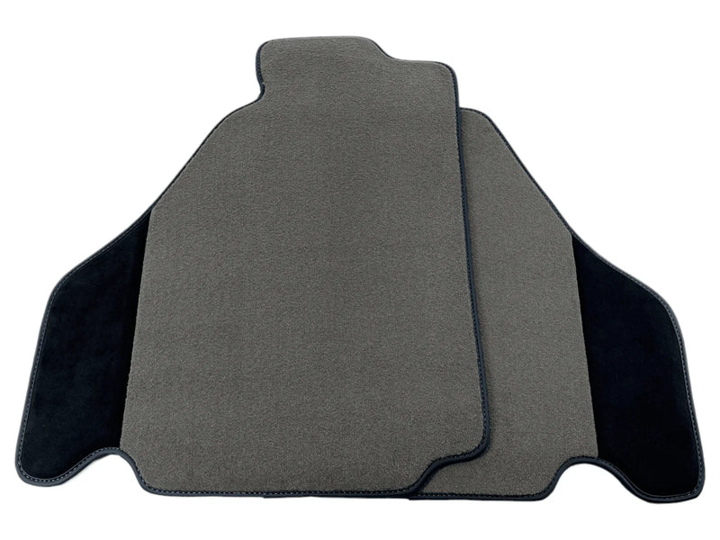 Ferrari F430 2004-2009 Carpet & Alcantara Leather 2 x Gray Floor Mats