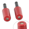 Red Universal Motorcycle 2in Handlebar Hand Grips & End Caps (2023)