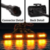 Toyota Tacoma 4 x Front Grille LED Light Lamps Smoke Lens (2020-2023)