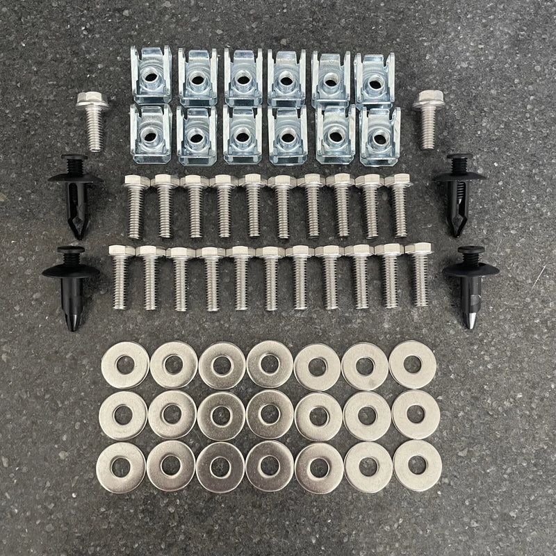 Nissan Navara NP300 Under Tray Cover Stainless Steel Bolts & Clips