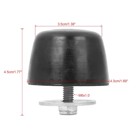 Jeep Wrangler 2 x Black Rubber Bumper Cushions (2002-2006)