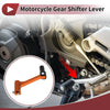 Bosuer Cheetah Orange Lever Black Head Folding Gear Shifter Lever