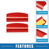 Toyota GR86 / Subaru BRZ Red 5 x Console Multimedia Button Cover