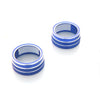 Toyota Camry Blue Aluminum AC Climate Control Knob Ring Covers (2018-2023)