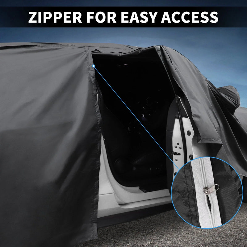 Ford Fiesta (2008-2021) with Zipper Waterproof PEVA Cotton Car Cover