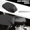 Dodge Durango Center Console Armrest Cover 2011-2021 Black with Red Stitches