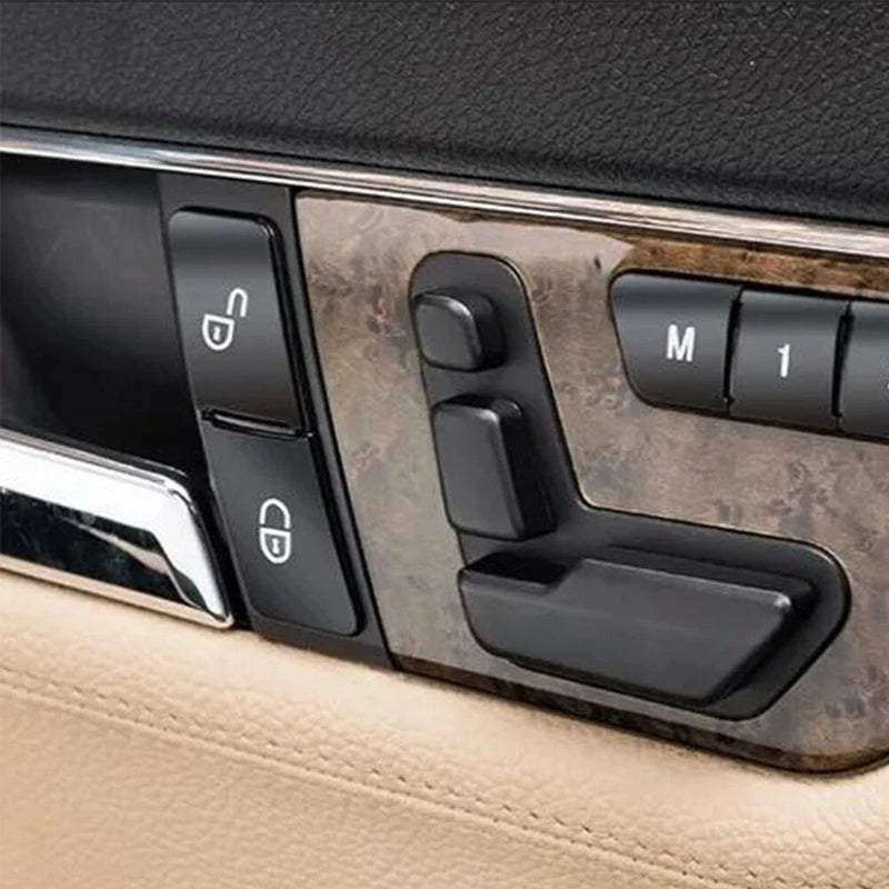 Benz C-Class W204, E-Class W212 4 x Door Unlock Switch Button Trim Covers
