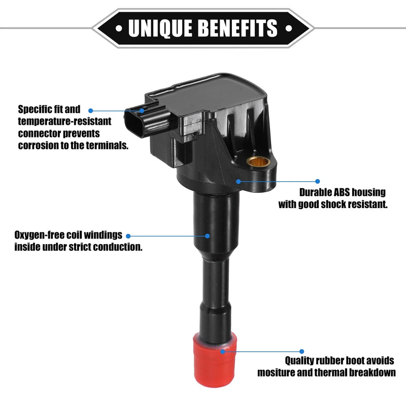 Honda Civic L4 1.3L 4pcs Ignition Coils (2003-2010)