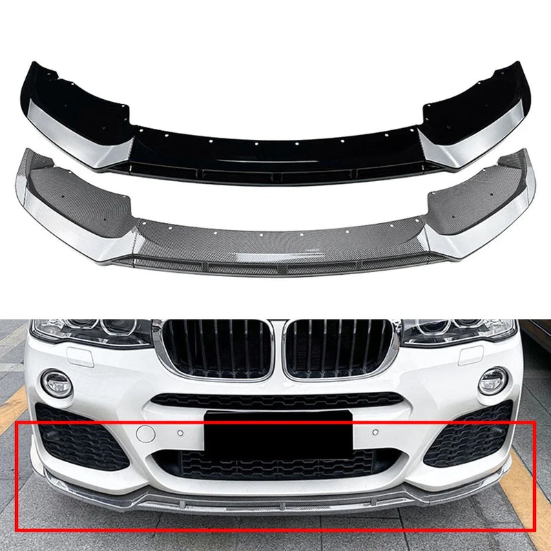 BMW X3 F25, X4 F26 M Sport Front Bumper Lip Spoiler (2014-2018)