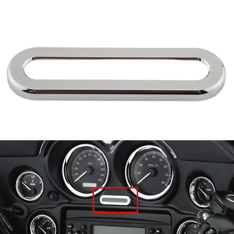 Harley Road Street Glide Chrome Indicator Lamp Bezel Cover (1996-2013)