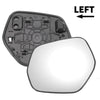 Honda HR-V Left Side White Mirror Glass w/ Back (2014-2020)