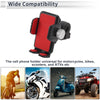 Motorcycle Handlebar Mount Phone Holder 4.7-7.2 Phones PC Red