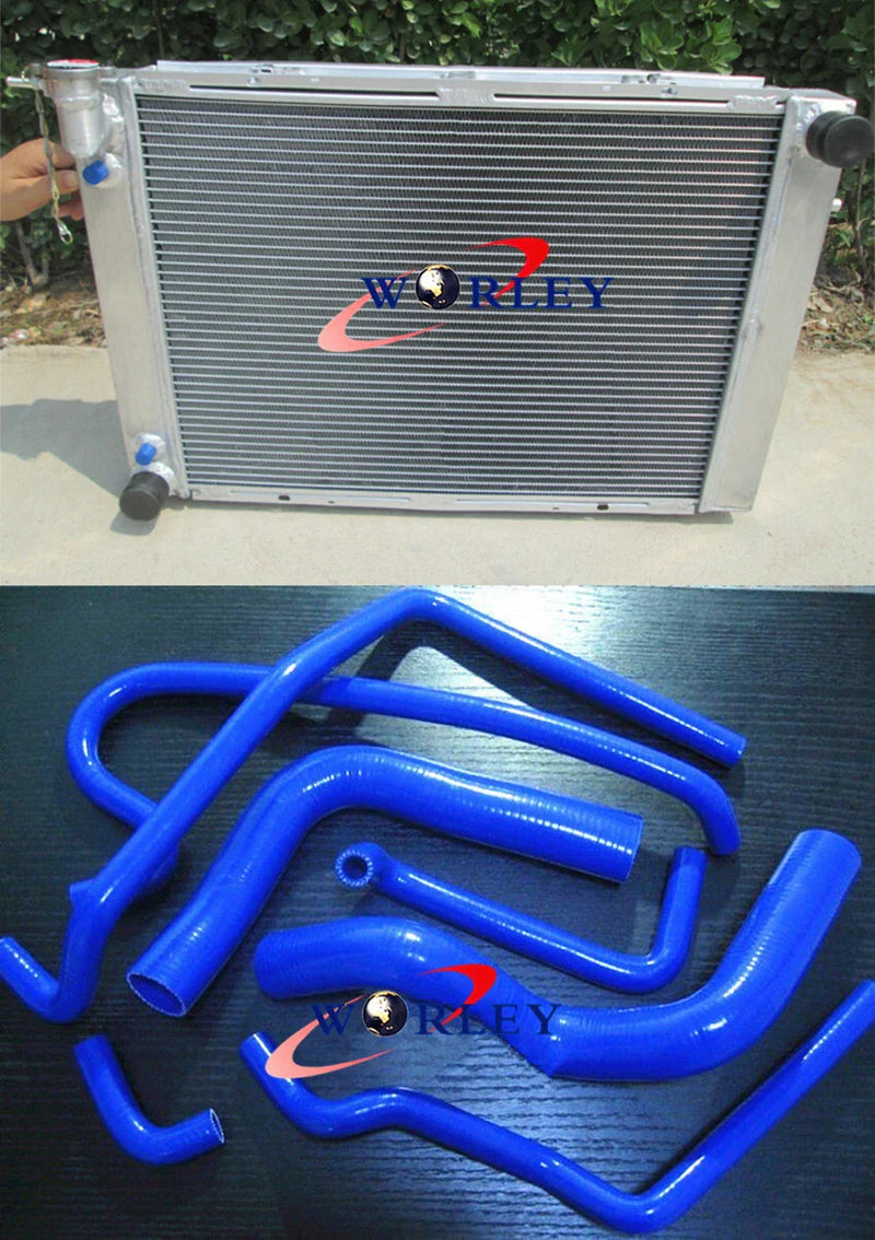 Holden Commodore VG VL VN VP VR VS V8 5.0L Aluminum Radiator & RED Hose (1988-1997)