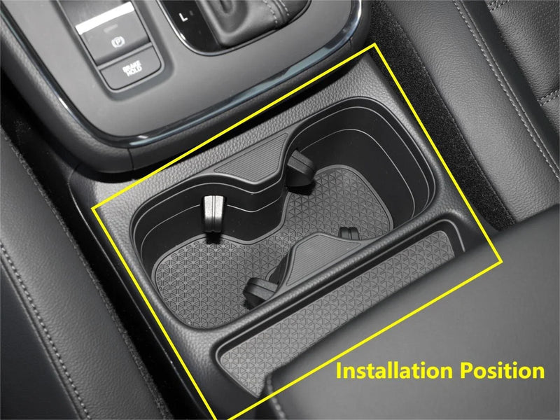 Honda CR-V (2023) - Matte Silver Water Holder Cup Lid Frame Cover (2023)