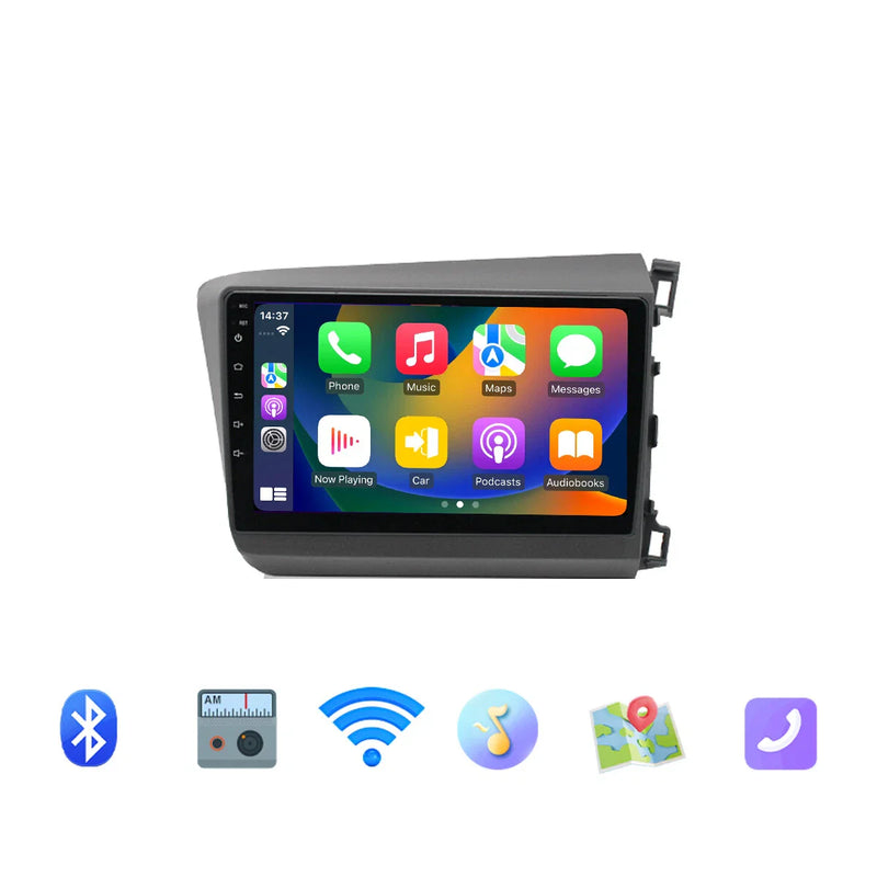 Honda Civic 4-64GB Apple CarPlay Android Auto Head Unit BT (2012-2015)