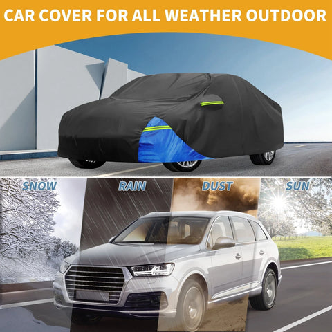 Toyota Camry Car Cover Waterproof with Door Zipper Oxford Cloth