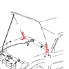 Toyota Hilux Revo 4WD 2015-2023 Bonnet Hinges