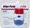 Boats Rule Bilge Pump 500GPH Non-Automatic 12V Backflow Preventer