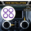 Jeep Wrangler JK JKU (2011-2017) Purple AC Vent Dashboard Decoration Rings