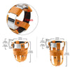 Harley Chopper Chrome Orange Handlebar Cup Holder