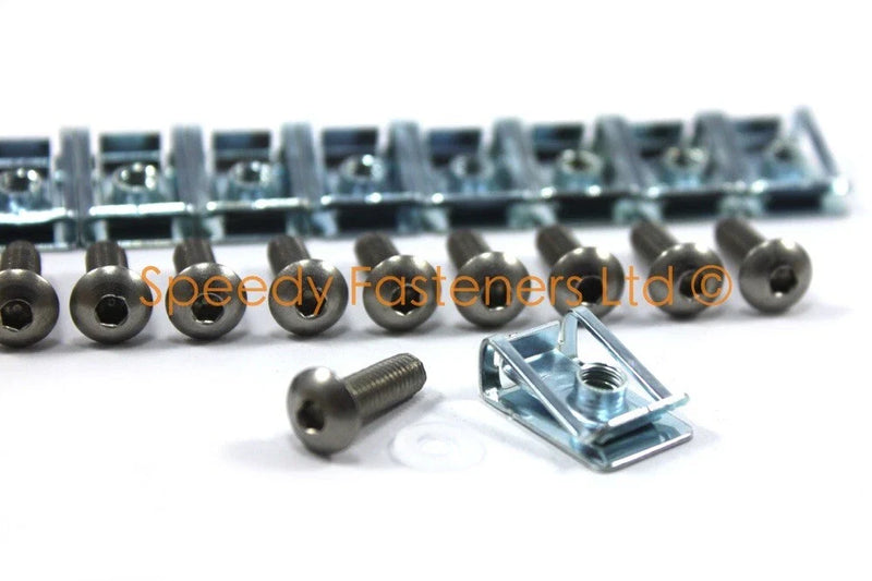 Aprilia RSV Mille 1000 RS 10 x Stainless Fairing Panel Bolts & Clips