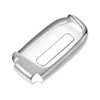 Jeep Grand Cherokee (2014-2021) Silver Tone TPU Key Fob Cover Case