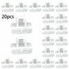 Vehicle White 20 pcs Front Bumper Cover Clip Retainer