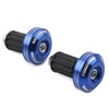 Dirt Bike - Blue CNC Handlebar Grips & End Cap Plugs