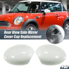 BMW Mini Clubman R55, Convertible R57 Rearview Mirror Cover Cap White (2007-2015)