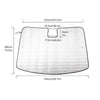 Tesla Model 3 Front Sunshade Blocks UV Sun Visor Protector (2017–2023)