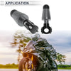 Motorcycle 0.87–1.1" Aluminum Alloy Motorcycle Slider Frame 2 x Screws Titanium Tone