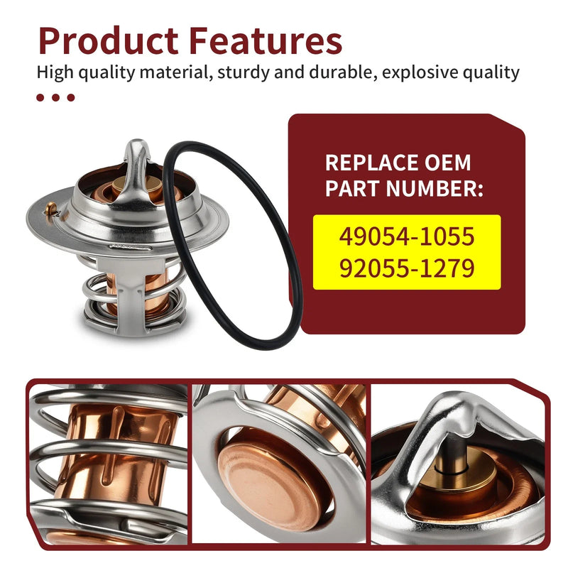 Kawasaki KFX700 / Prairie KVF700 Thermostat & O-Ring (2004–2006)