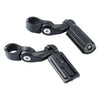 Harley 1-1/4" Matte Short Angled Highway Engine Guard Footpegs