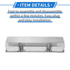 Chevy Chevrolet SBC Silver Tone with Bolts Gaskets Valve Cover
