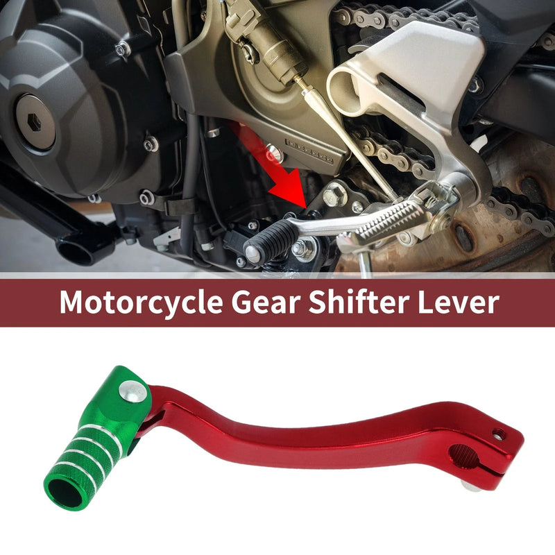 Kayo T6 Folding Gear Shift Lever Red Green Silver Tone