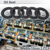 Oil Seal 50x80x10mm NBR Rubber Black 5 Pcs