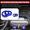Chevrolet Camaro 4 x Blue Aluminum Alloy Center Control Ring Knob Covers