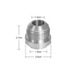 Car AN10 Male Aluminium Weld-On JIC Bungs (No specific years)