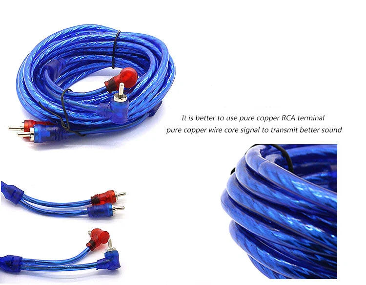 10 Gauge Amp Kit Amplifier Cable Install Wiring Complete 10 Ga Wire Fuse Holder