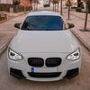 BMW F20 F21 2 x Gloss Black Front Bumper Side Splitters (2012-2014)