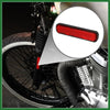 Motorbike Bike Safety Red 5pcs 3.66x0.83in Reflector Oval