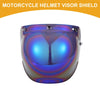 Motorcycle Helmet Anti-UV Chrome Blue Visor Shield